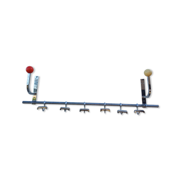 Vintage chrome coat rack and plastic balls