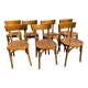 Série de 7 chaises bistrot vintage