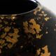 Art Deco vase in Italian ceramic with gold glitter from the 1940s.