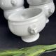6 porcelain lion head soup bowls