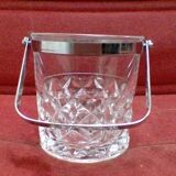 Crystal ice bucket, vintage.