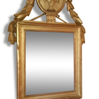 Miroir à fronton Louis XVI