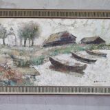 Vladimir Jurpalov, Russian Modern Painting, Oil on Canvas, 1995, Framed.