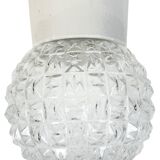 Vintage White Porcelain Ceiling Light, 1970s