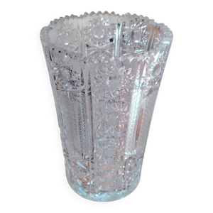 Grand vase vintage en - cristal