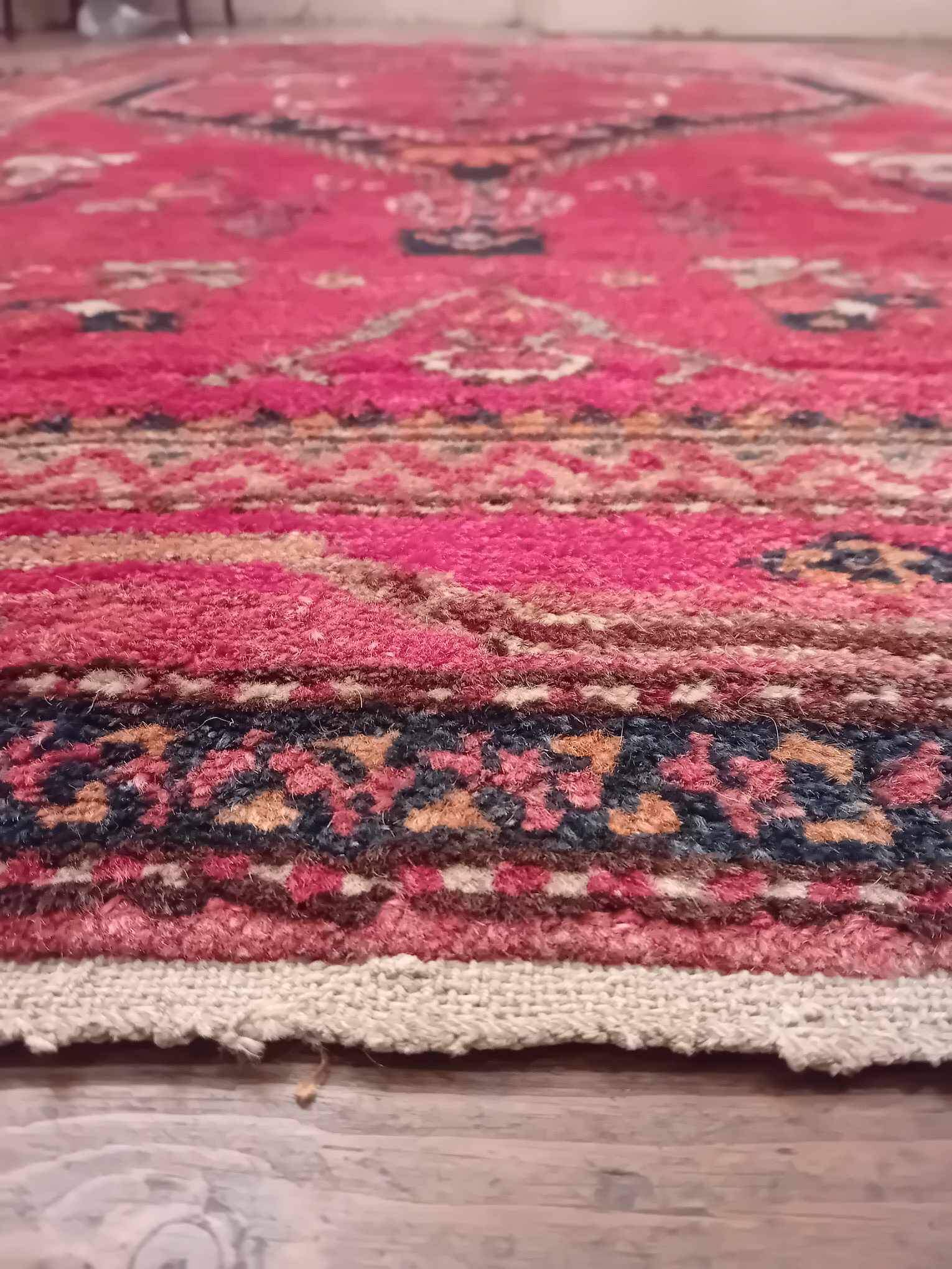 Handmade Persian Hamadan rug 210x132cm