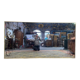 Bistro mirror - eglomised glass brasserie, 224x114 cm