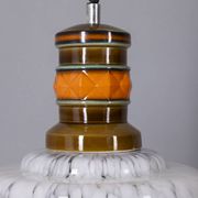 Vintage 1960s Italian design ceramic and glass chandelier