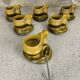 Six vintage Romanian coffee cups Faianta Sighisoara