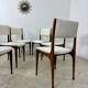 Set of 6 Italian design chairs Carlo de Carlo Cassina model 693 late 50s bouclette
