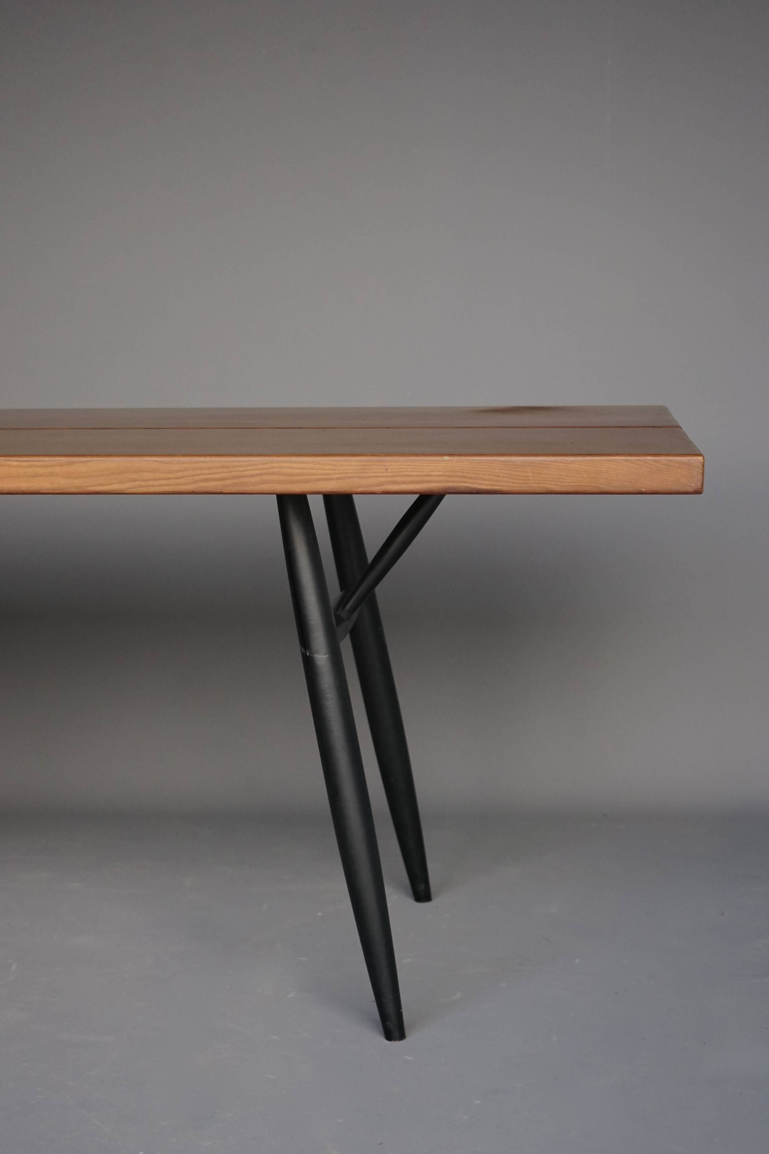 Mid-Century Large Pirkka Dining Table by Ilmari Tapiovaara for Laukaan Puu