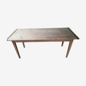 Table de ferme rustique en sapin