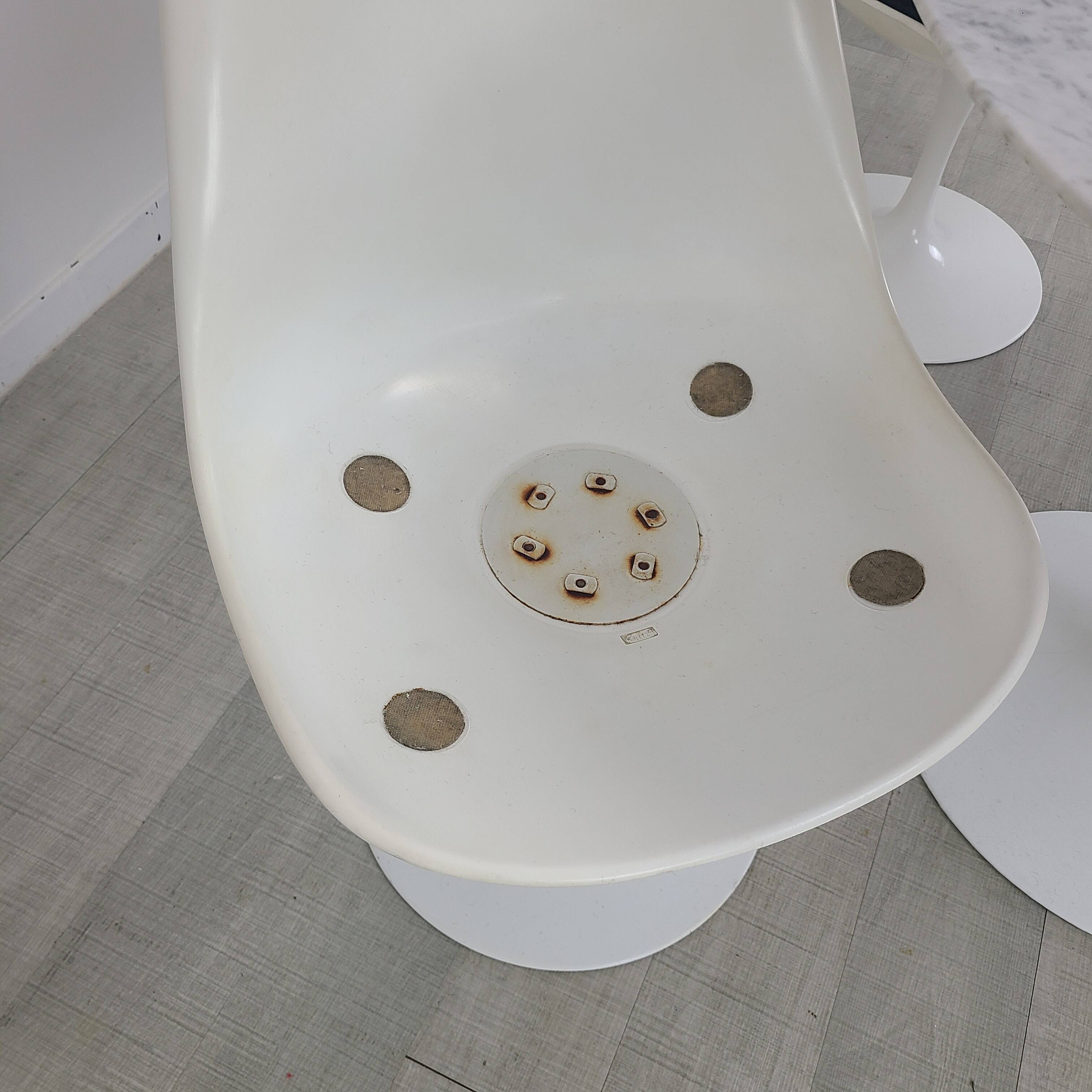Knollinternational tulip chairs design Eero Saarinen vintage 1970