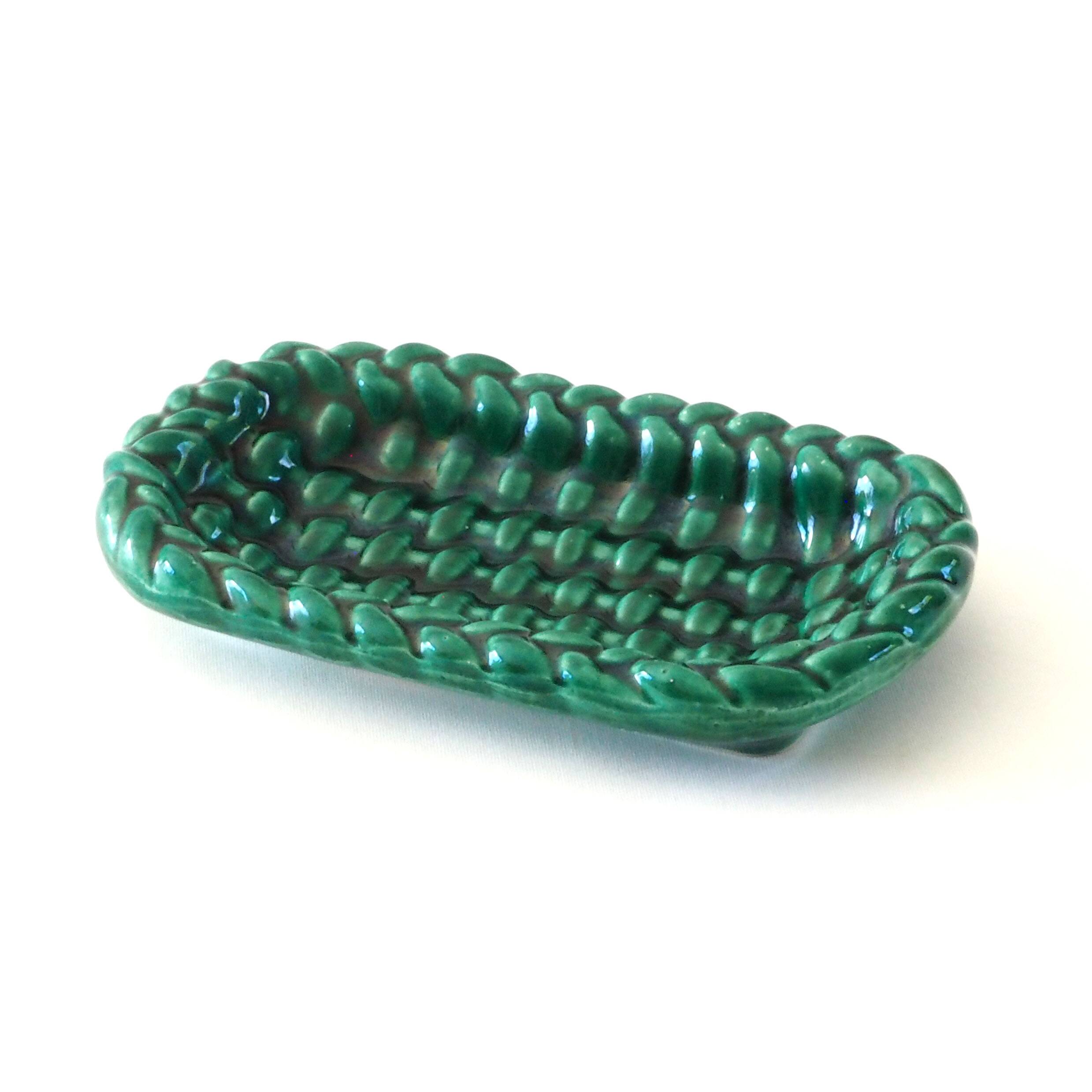 Ramequin céramique tressée vert