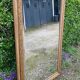 Old plastered and gilded wooden mirror 138x84