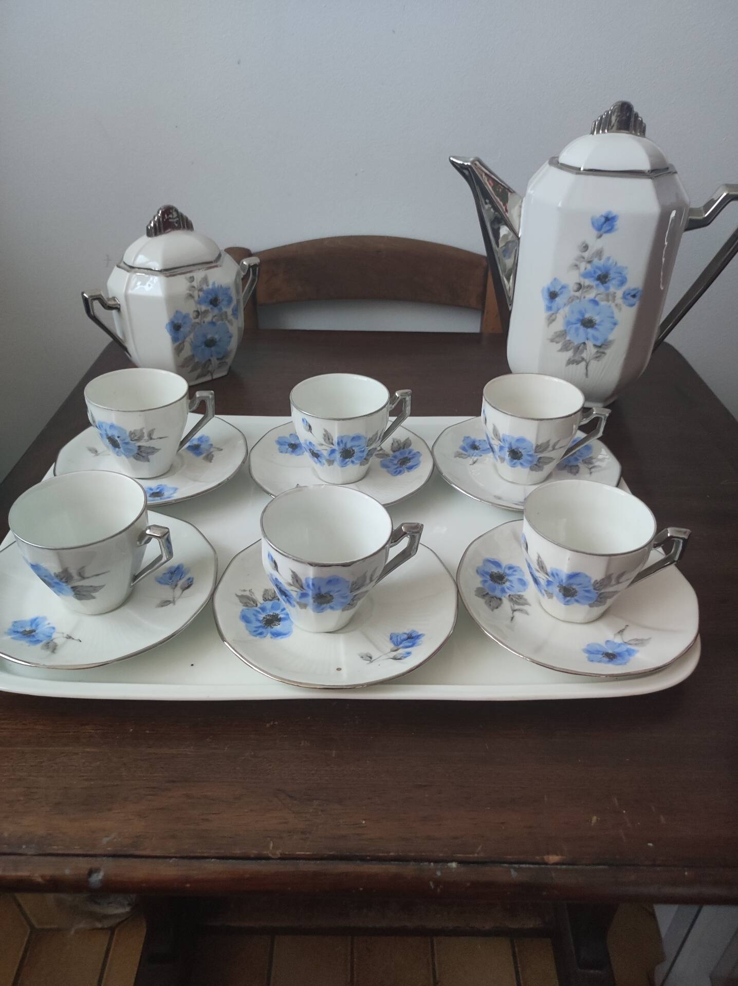 Limoges porcelain coffee service (Limousin porcelain P.L)