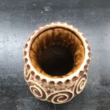 Former Jaspa ceramic vase beige brown vintage