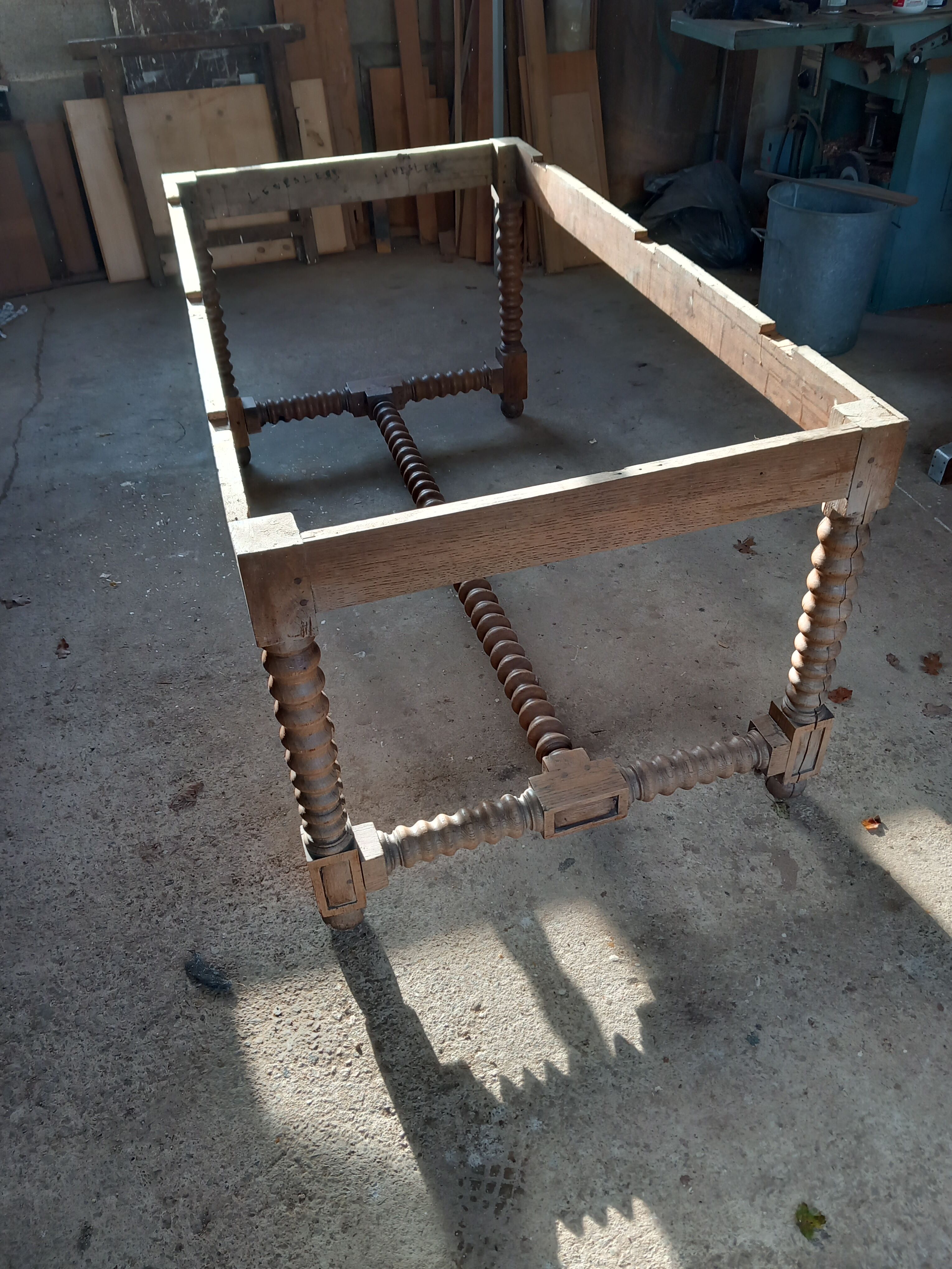 Oak farmhouse table
