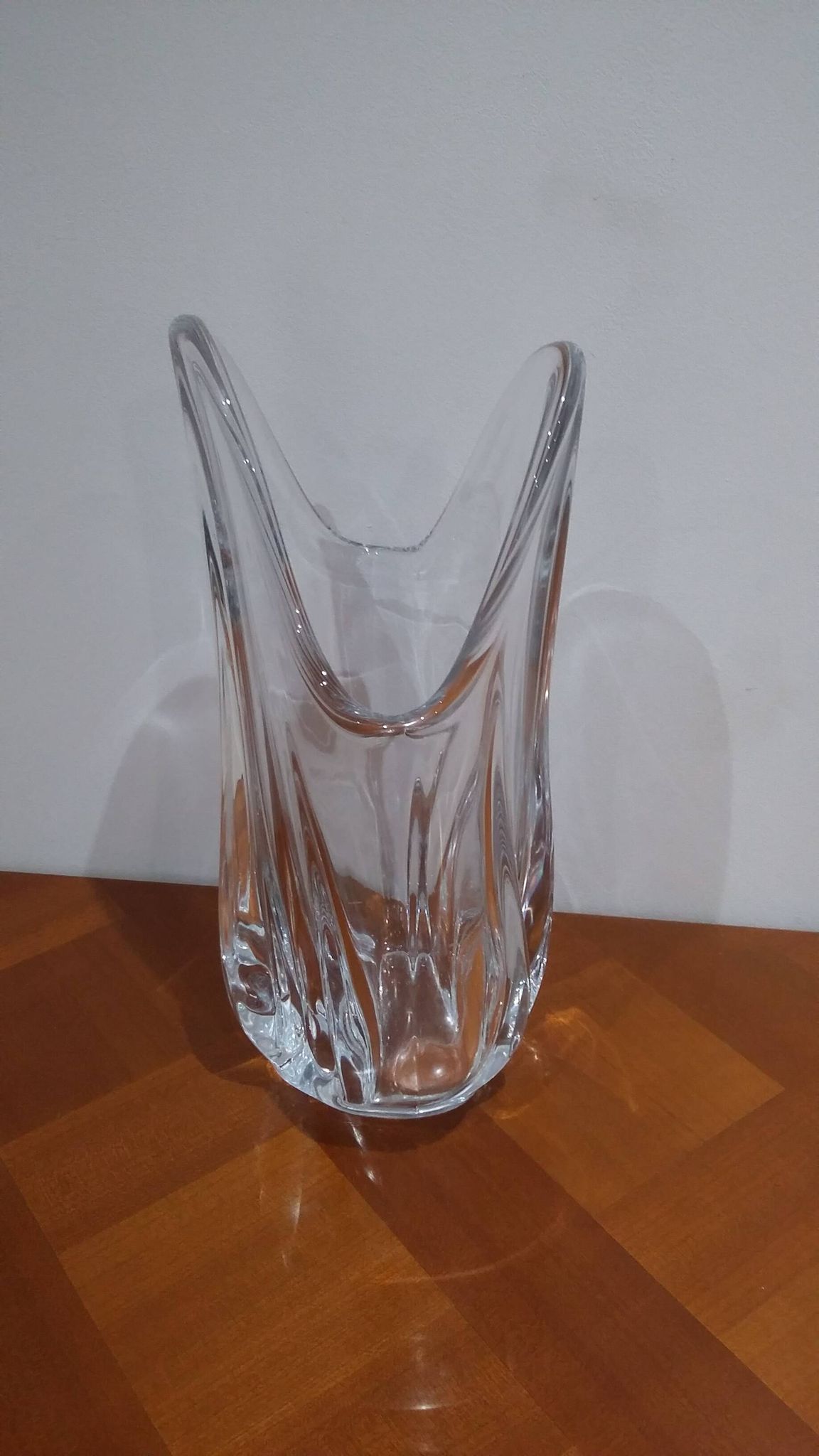 Very Pretty Large Art Crystal Vase Vannes France