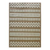 Tapis en jute beige géométrique contemporain 190x290 cm