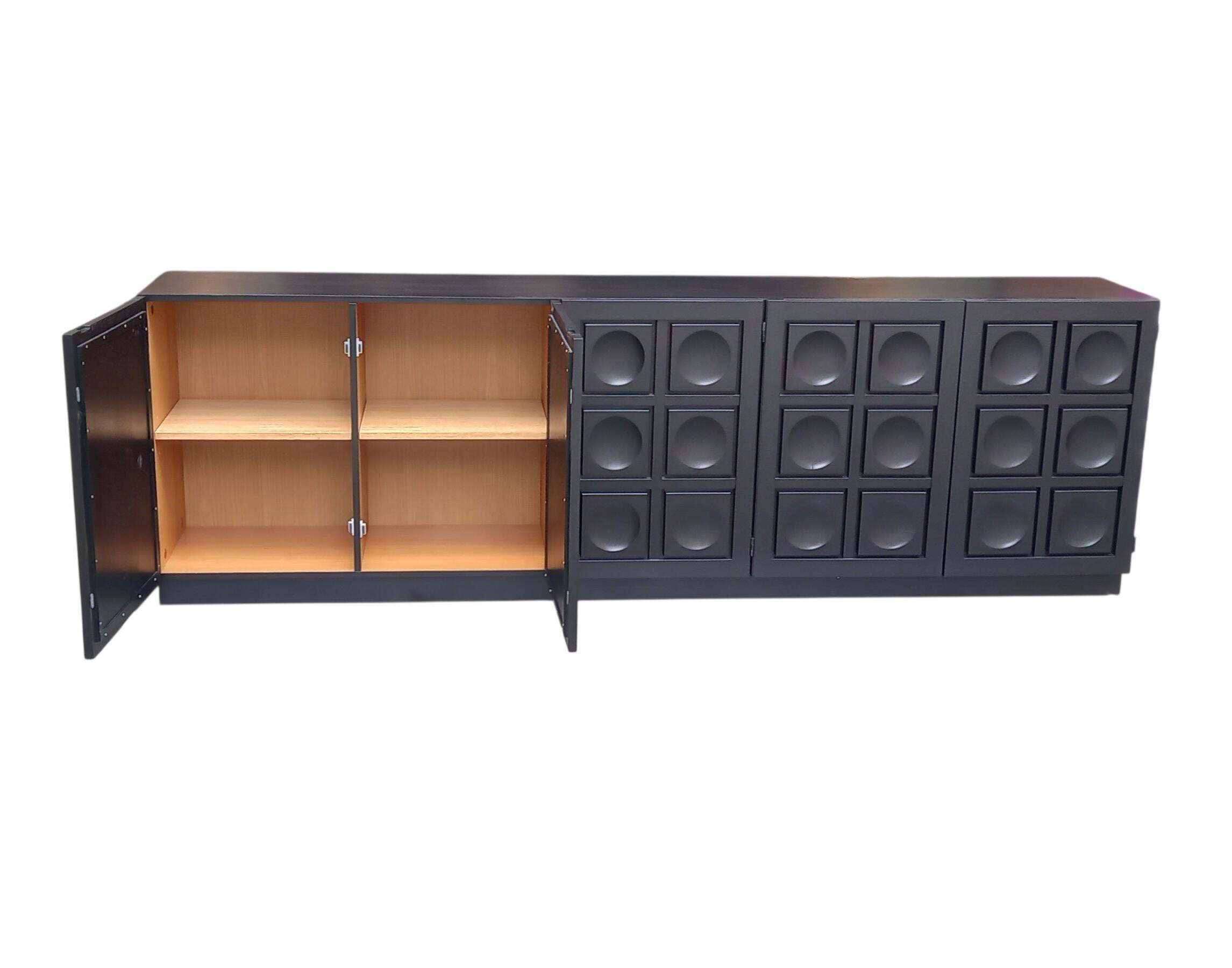 Brutalist sideboard by Frans Defour, "Torino" model, 1970s