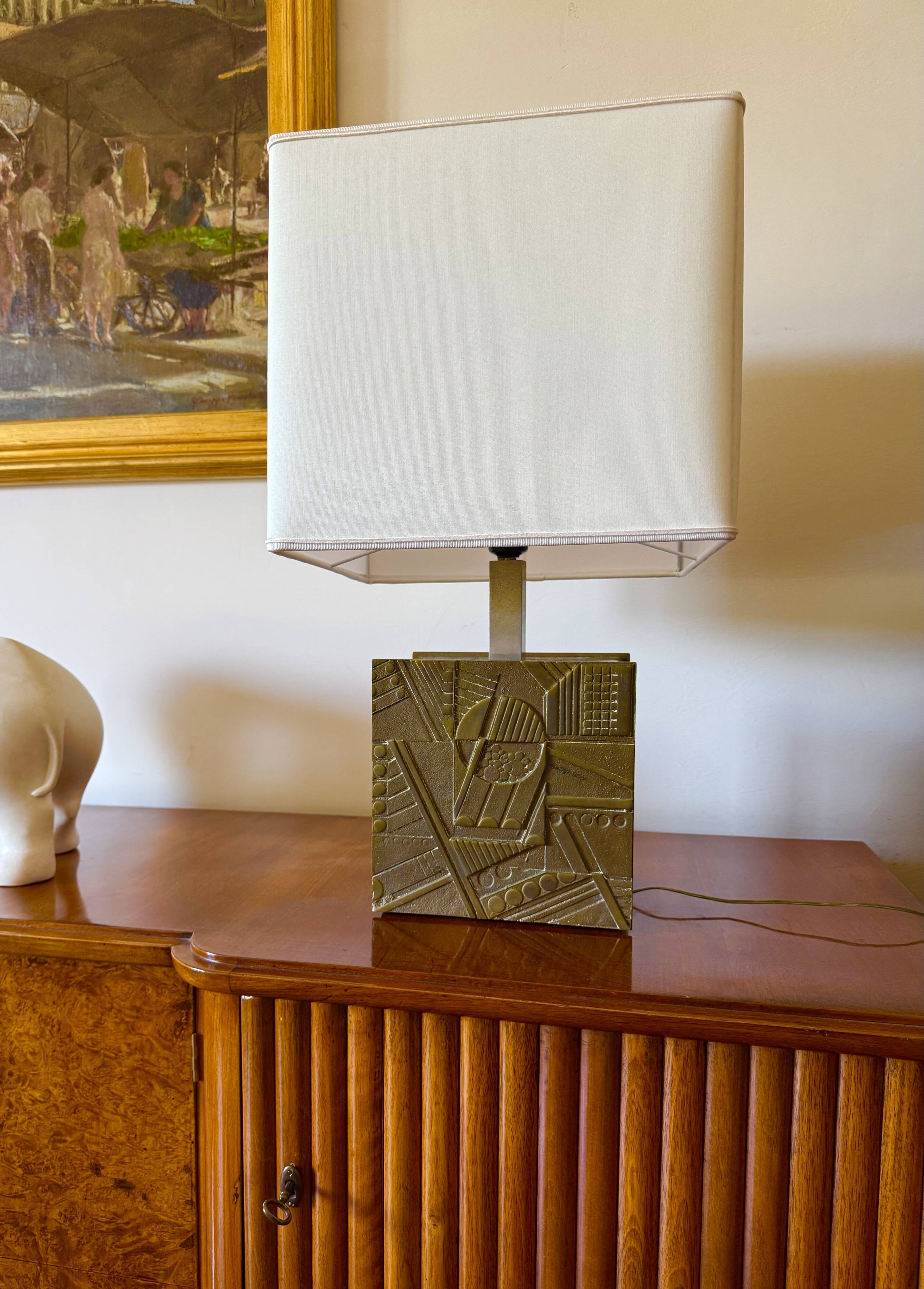 Luciano Frigerio, Hollywood Regency table lamp base, Italy 1970