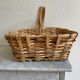 Panier osier et bois