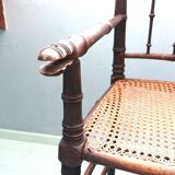 Art Deco caned children's high chair