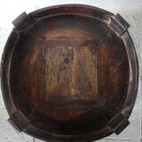 Large Antique Indonesian / Indian Carved Round Chakki Table