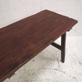 Antique folding solid wood table