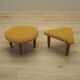 Set of two mustard footstools, Danish design, 1990s, production: Denmark