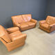 Vintage sofa set by Durlet, 1980s