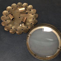 Paire d'appliques  en laiton vintage
