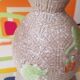 Bedside lamp in vintage earthenware