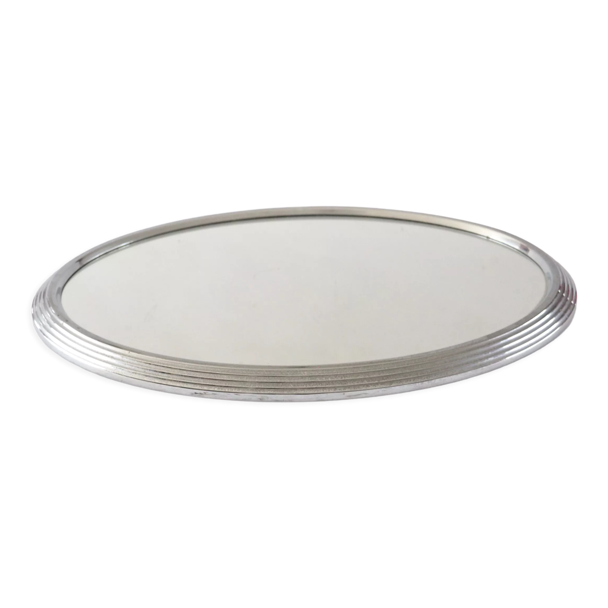 Art Deco oval mirror top