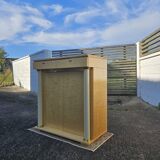 French Vintage Lemon Drawer Cabinet-Bar Cabinet-Neoclassical Style-90s