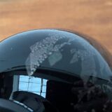 Postmodern black art glass vase by Hans Jürgen Richartz for the Richartz art collection, 1980s.