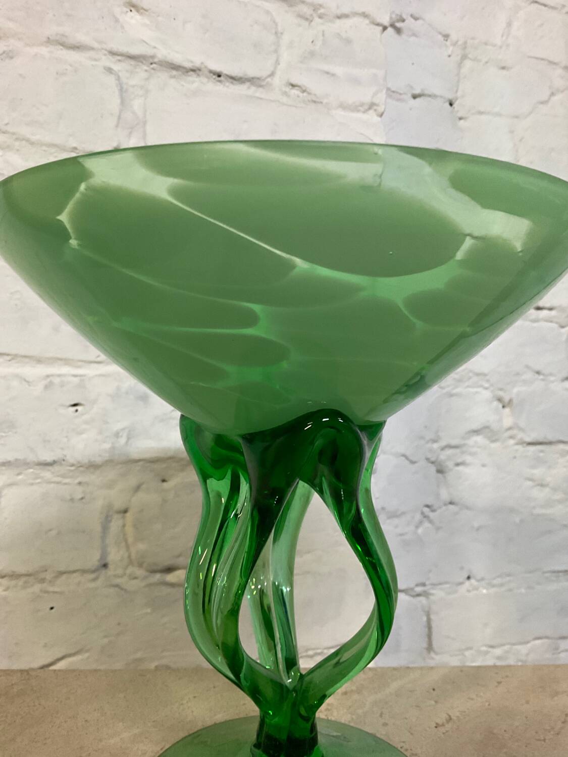 Vintage glass paste pocket tray