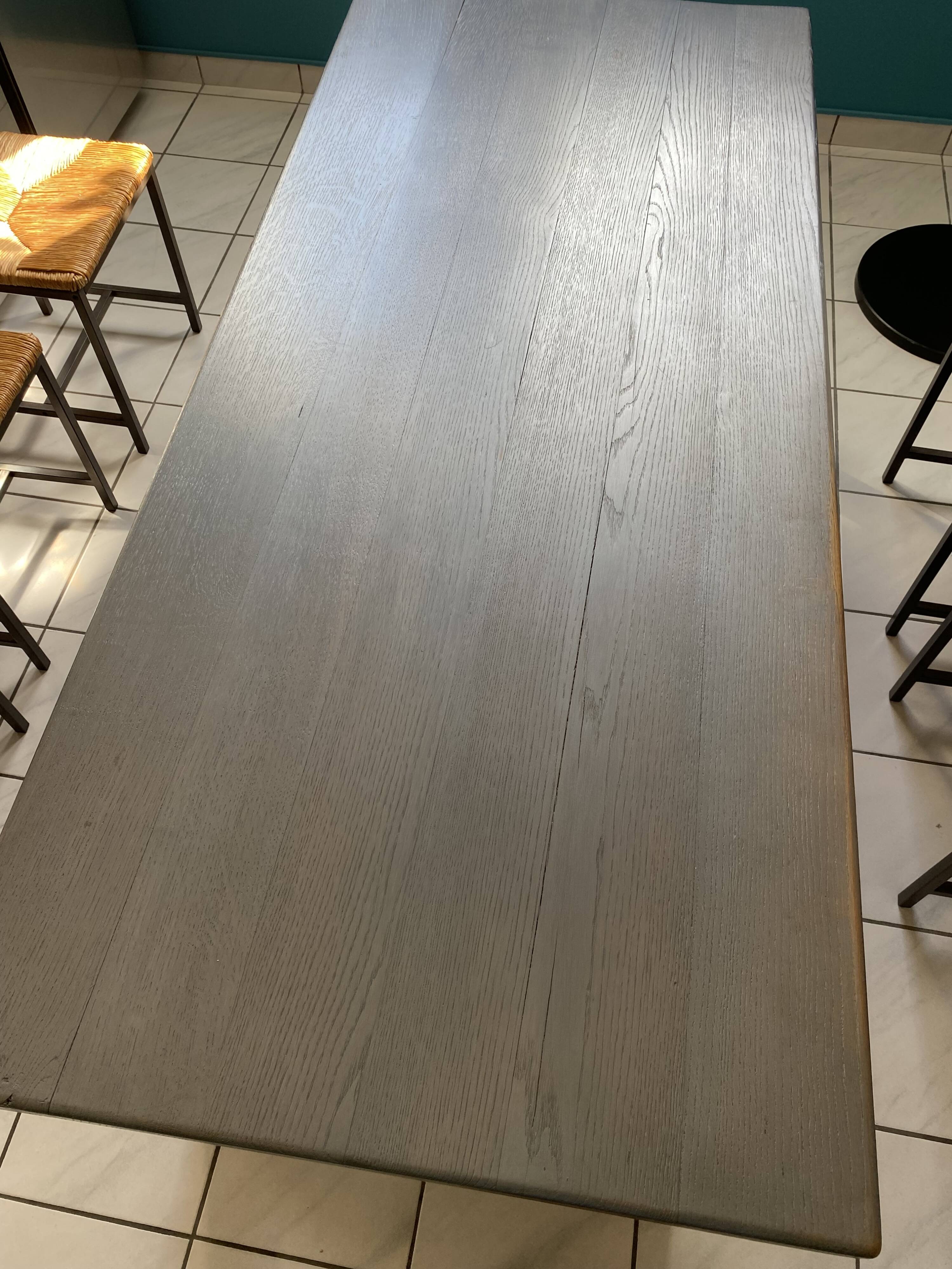 Restored solid oak farmhouse table