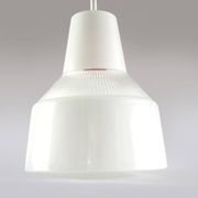 Holophane white glass suspension
