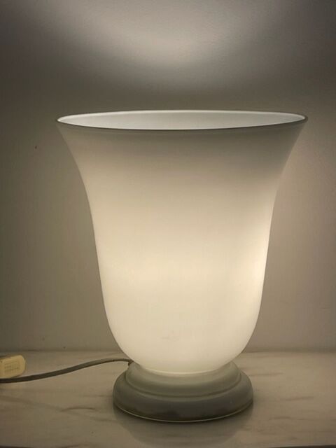 Lampe vasque opaline style art déco