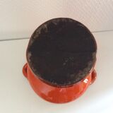 Vase ceramic year 50 orange