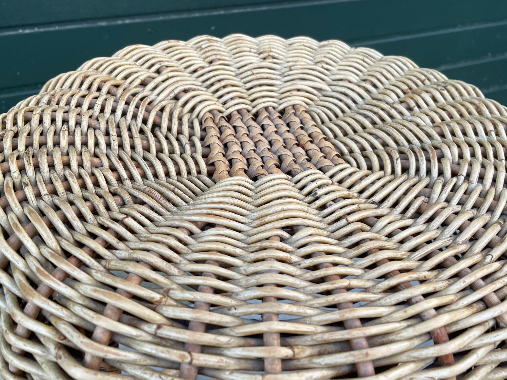 Set of four vintage rattan bar stools 1960 Nederland Design