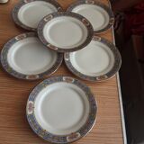 6 dessert plates porcelain from Limoges