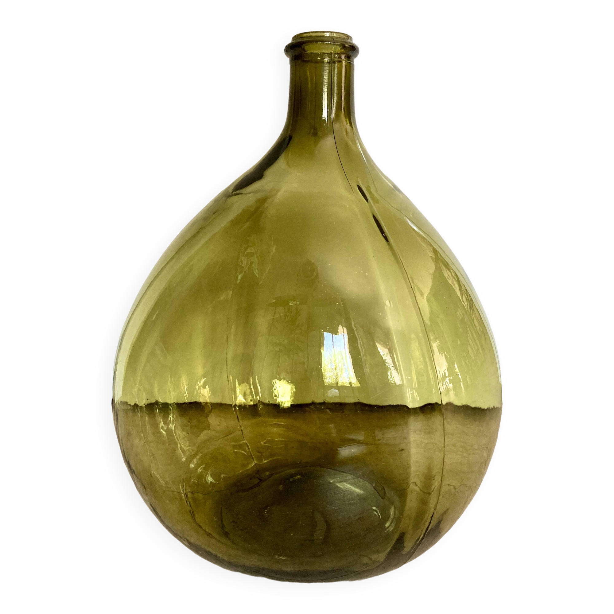 10L demijohn in a pretty olive green