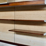 Modular wall system with rosewood panels Georges Frydman 70 years efa editor