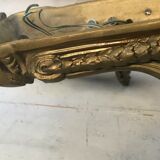 Pair of bronze castle appliques 55cm
