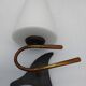 Arlus wall light. Metal and opaline glass. 1960s.