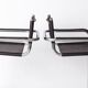 2 Elegant 1990s Cantilever Chairs – Chromed Metal Frame, Artificial Leather