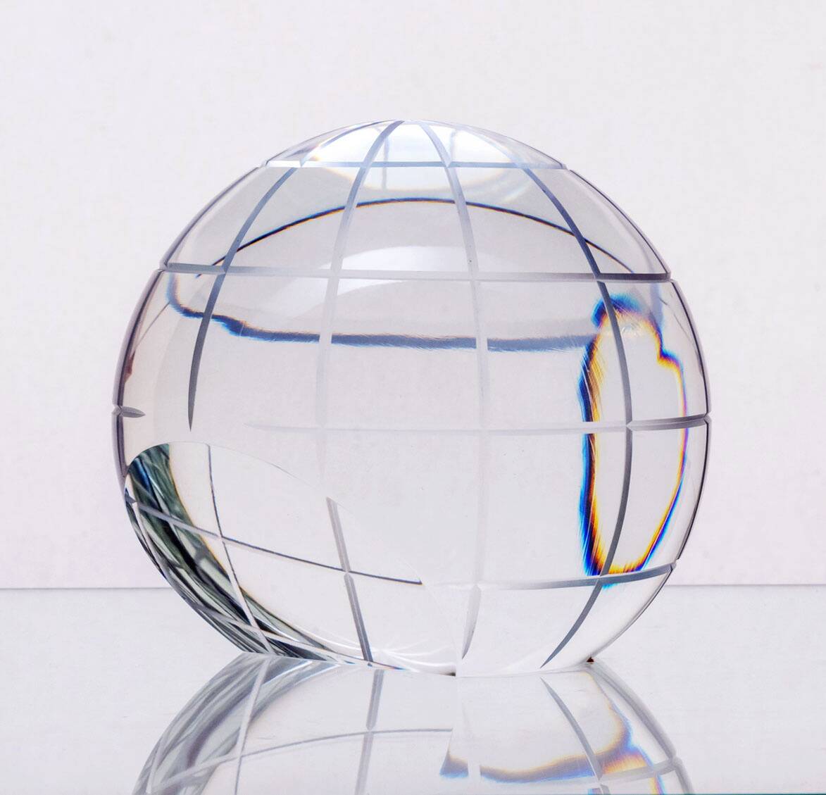 Vintage Decorative Glass Sphere, 1970s